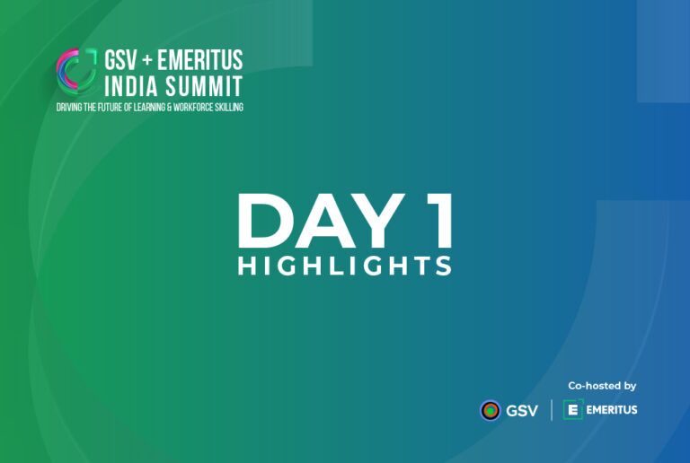Top 7 Things We Learnt on Day 1 of the GSV Emeritus India Summit | Online Upskilling Course