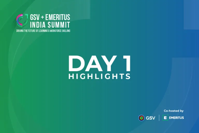 Top 7 Things We Learnt on Day 1 of the GSV Emeritus India Summit | Online Upskilling Course