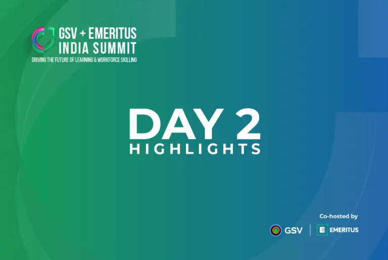 GSV Emeritus India Summit Day 2: It’s India’s Century to Innovate in Education | Online Upskilling Course