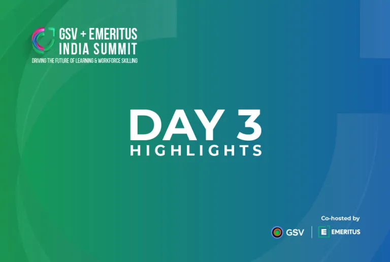 Eyes on the Future: Top 6 Trends Spotted at the GSV Emeritus India Summit Day 3 | Online Upskilling Course
