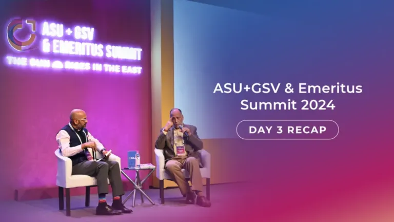 Indian Education is Going Global: Top Takeaways From Day 3 of the ASU+GSV and Emeritus Summit | Online online learning Course