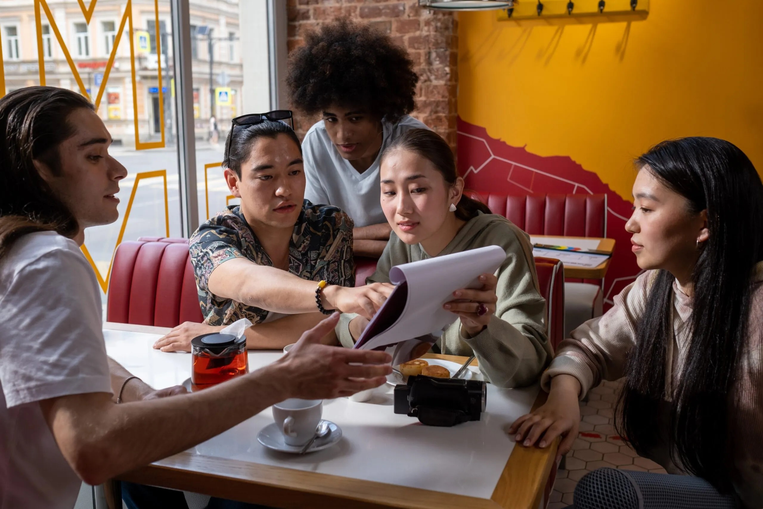 Students discussing