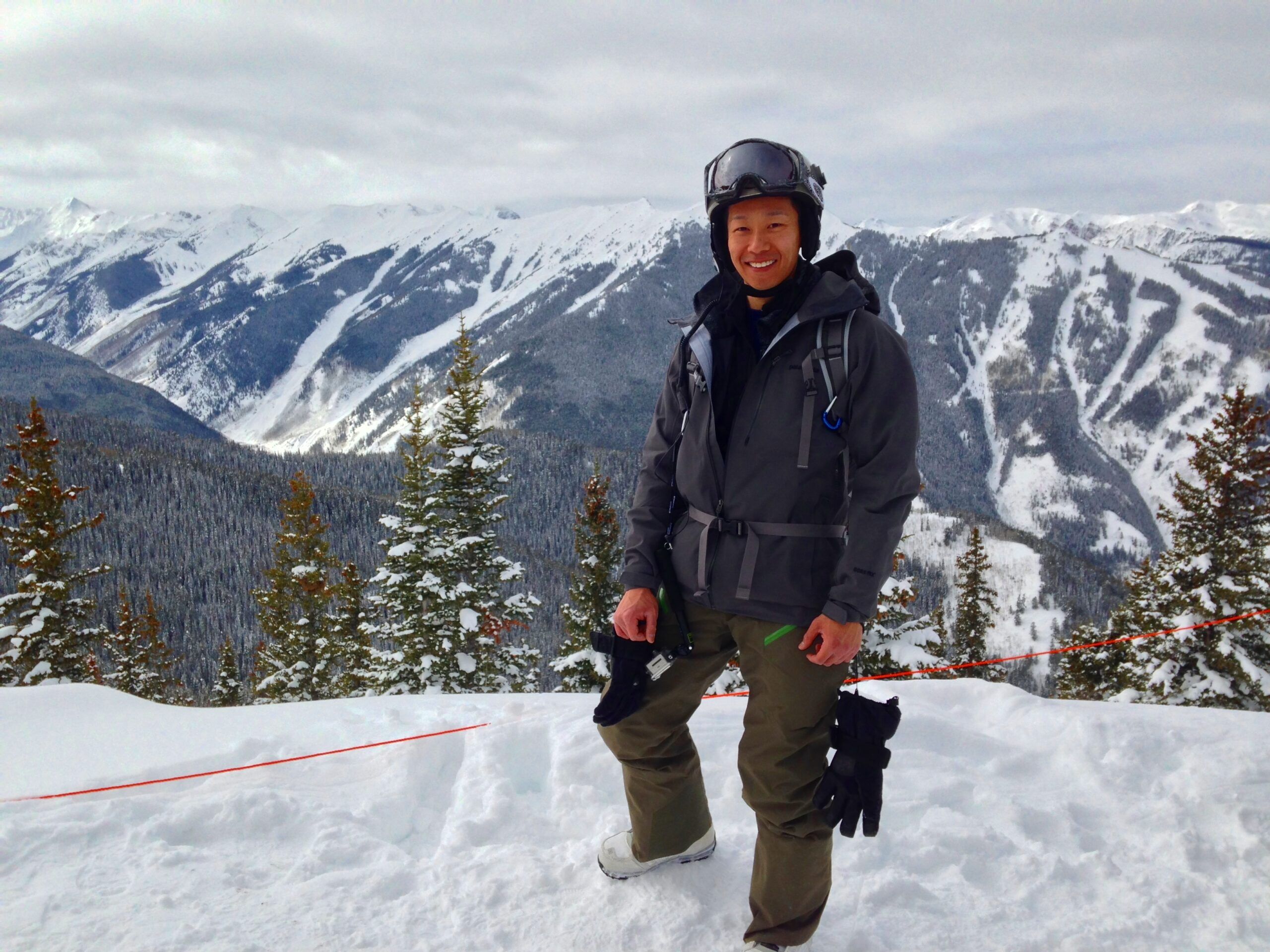 Pete chu snowboarding