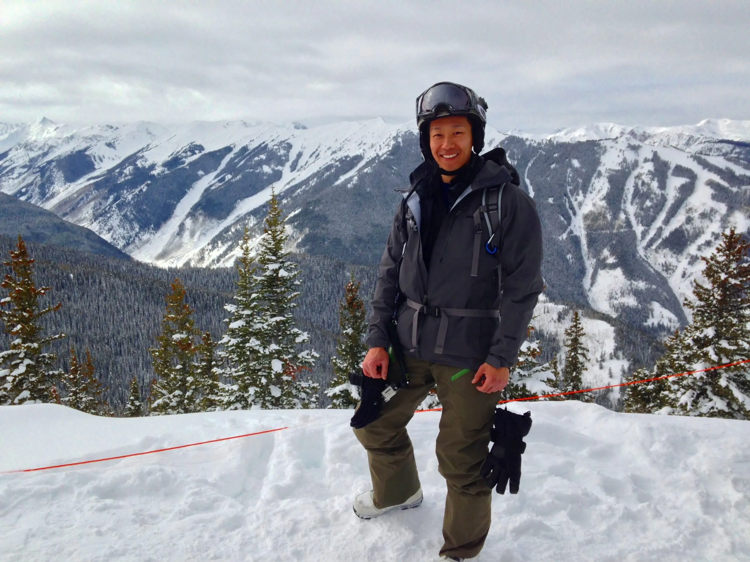 Pete chu snowboarding