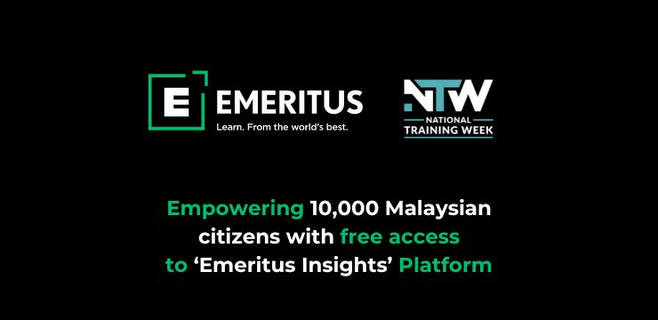 Emeritus to Debut in National Training Week 2024; Set to Empower 10,000 Malaysians with Free Access to 'Emeritus Insights' Platform | Emeritus