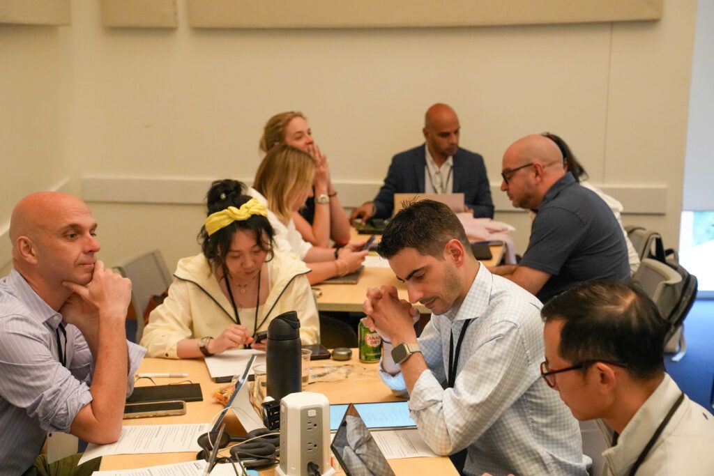 Participants during an in-person session of the MIT xPRO executive AI program