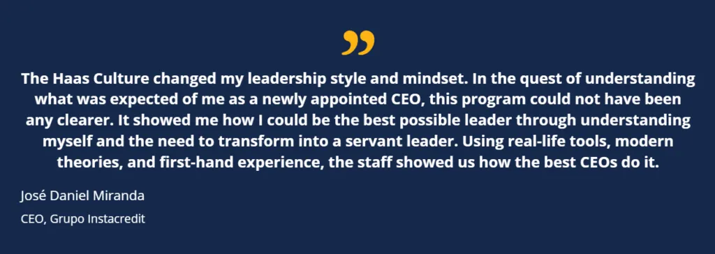 Berkeley CEO Program Review: José Daniel Miranda