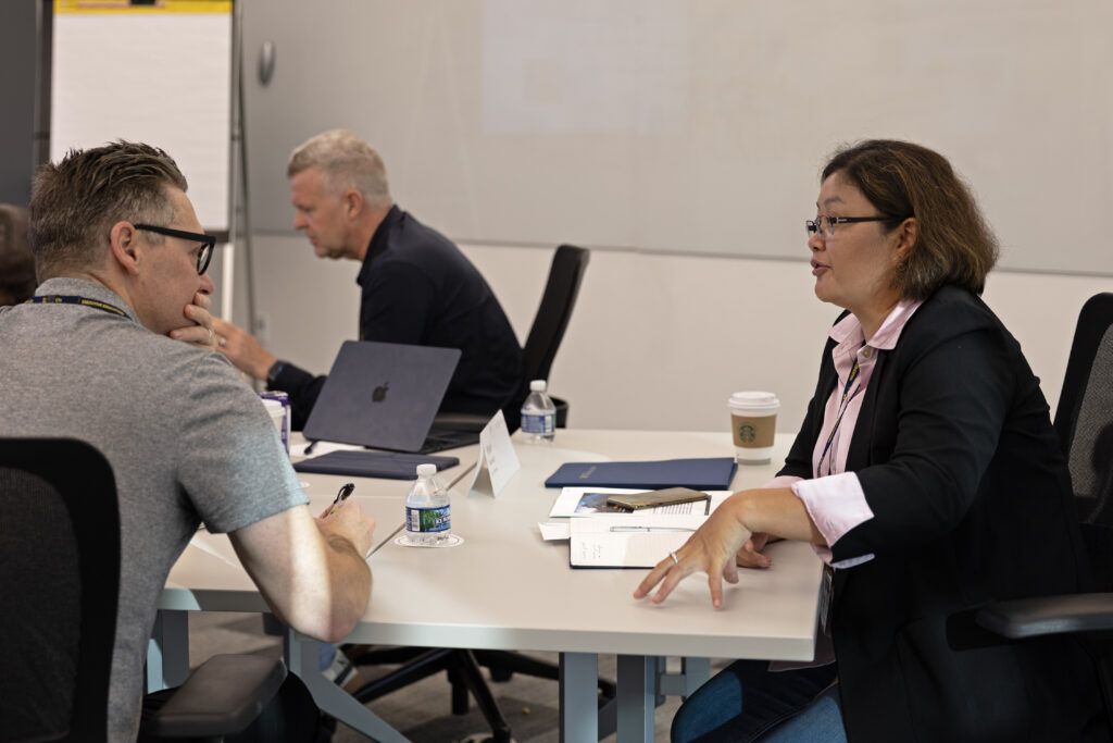 Participants enhance their AI leadership skills repertoire through on-campus peer-to-peer learning opportunities