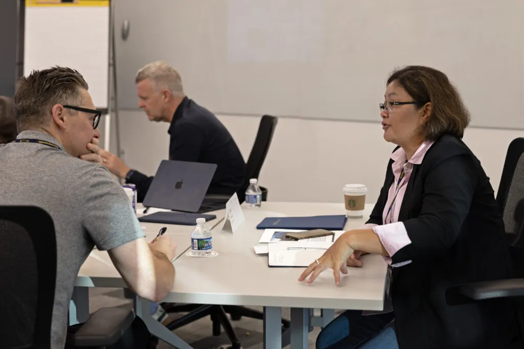 Participants enhance their AI leadership skills repertoire through on-campus peer-to-peer learning opportunities