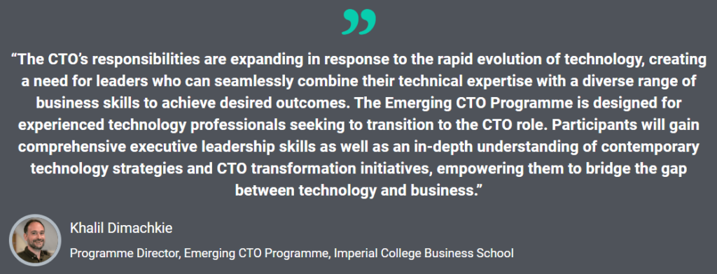 IMP eCTO faculty quote