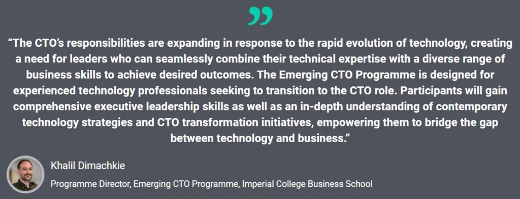IMP eCTO faculty quote
