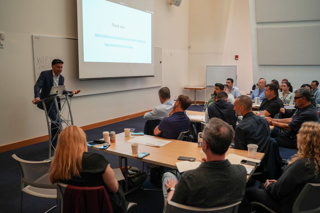 An on-campus session in progress at the MIT campus