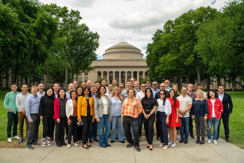 The MIT xPRO AI leadership training on-campus networking event