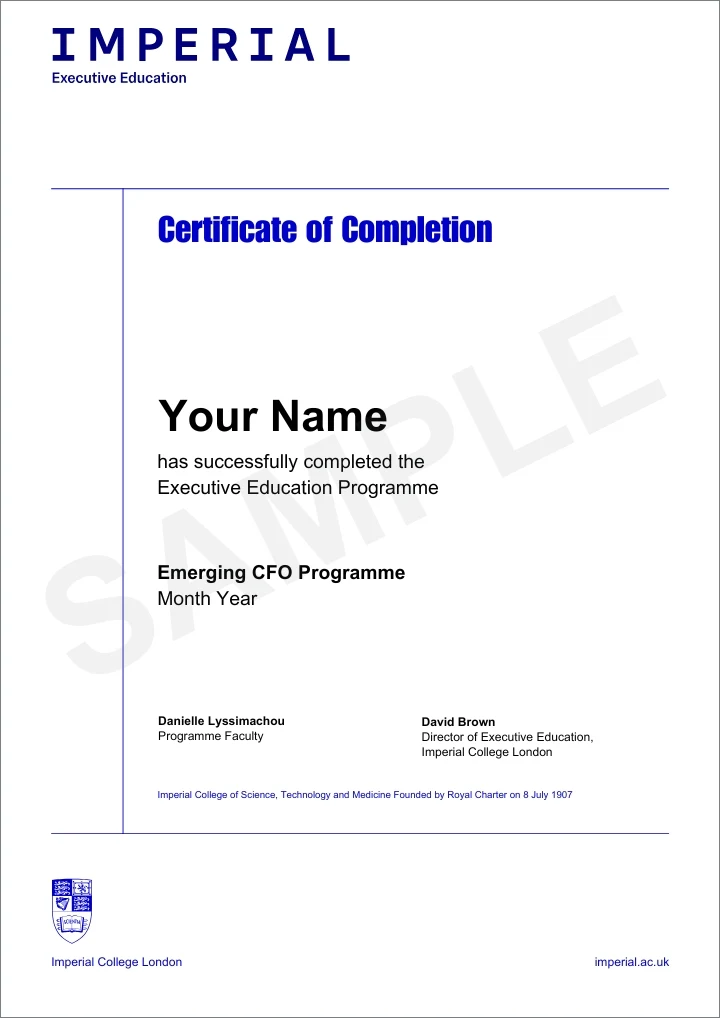 Is the Imperial Emerging CFO Programme the Right Next Step for Your Growth Into the CFO Role? | Leadership | Emeritus