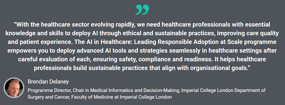 IMP AI in healthcare testimonial