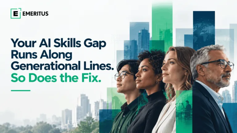 Your AI Skills Gap Runs Along Generational Lines. So Does the Fix. | Workforce Development | Emeritus